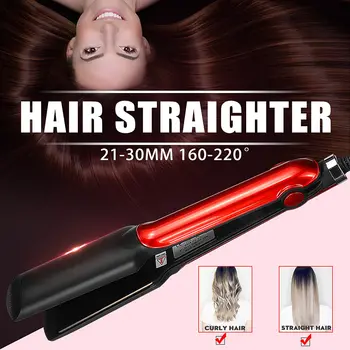 

40W Portable Hair Iron Temperature Control Heating Straighter Hair Straightener Curler Tool Wet Dry Fast Heating 21-30mm