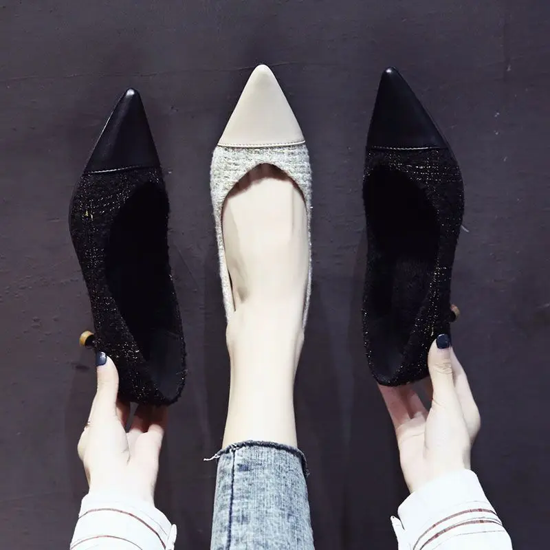 

Shoes Versatile Korean-style Online Celebrity INS Fashion New Style 2019 Winter Pointed-Toe Thin Heeled Fairy Super Fire High He