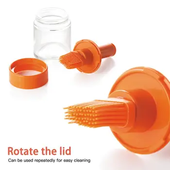 

Barbecue Brush High Temperature Oil Brush Food Grade Silicone Baking Cooking BBQ Tools Barbecue Oil Bottle Brush Kitchen Gadgets
