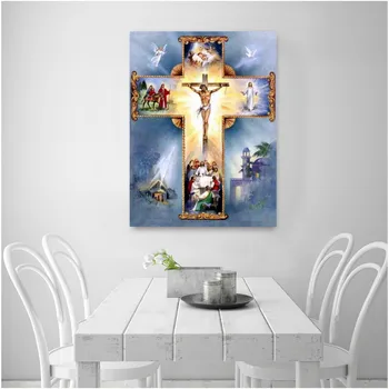 

5D Diamond Painting Jesus Christ Religious Cross Stitch Kit DIY Craft Home Decor
