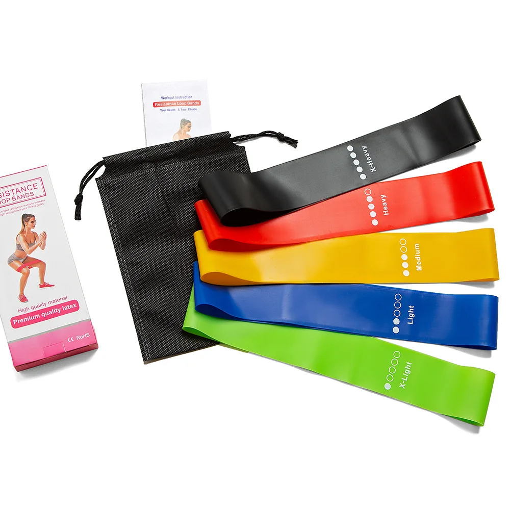 Rubber Bands Fitness-Equipment Sport Training Workout Yoga-Resistance Pilates Crossfit
