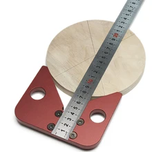 

Woodworking Scribe T-type Ruler Scribing Ruler 45 Degree Angle Round Center Line Scribe Layout Gauge Carpentry Marking Gauge