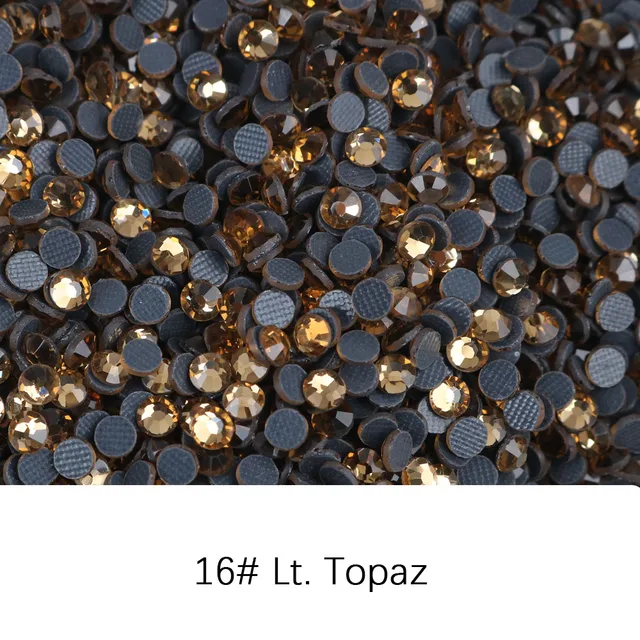1000 Gross 140,000Pcs  bulk Wholesale Big Pack DMC Hotfix Rhinestones   Crystal Glass  Better Stone With Glue On Stones 16