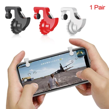 

1Pair Smart Phone Games Shooter Game Controller Fire Button Handle Gaming Trigger For PUBG/Rules of Survival/Knives Out~