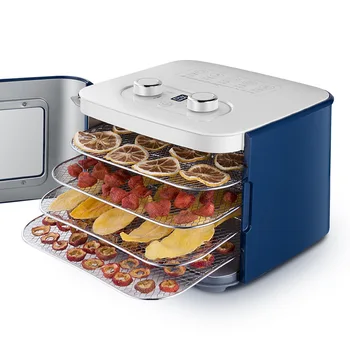 

Food Dehydrator Dried Fruit Machine 4 Layers Fruit Snacks Vegetables Dehydrated Food Dryer Machine Pet Food Snack Machine 220V