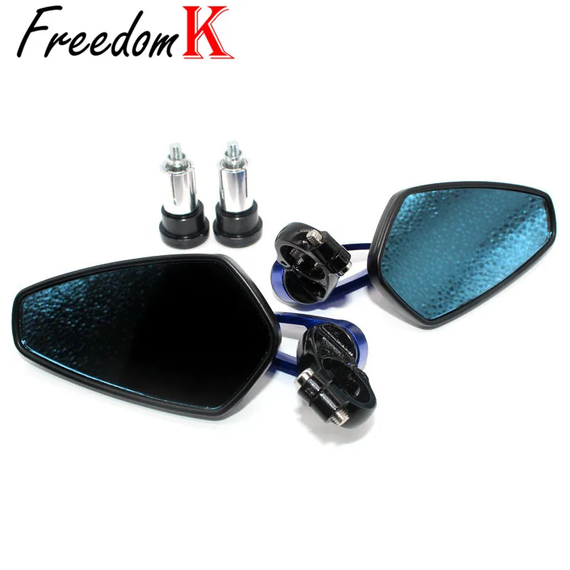 CNC 오토바이 백미러 범용 투명 유리, GSX-R600 GSX-R750 GSX-R1000 GSXR600 GSXR750 GSXR1000 7/8 인치 22mm