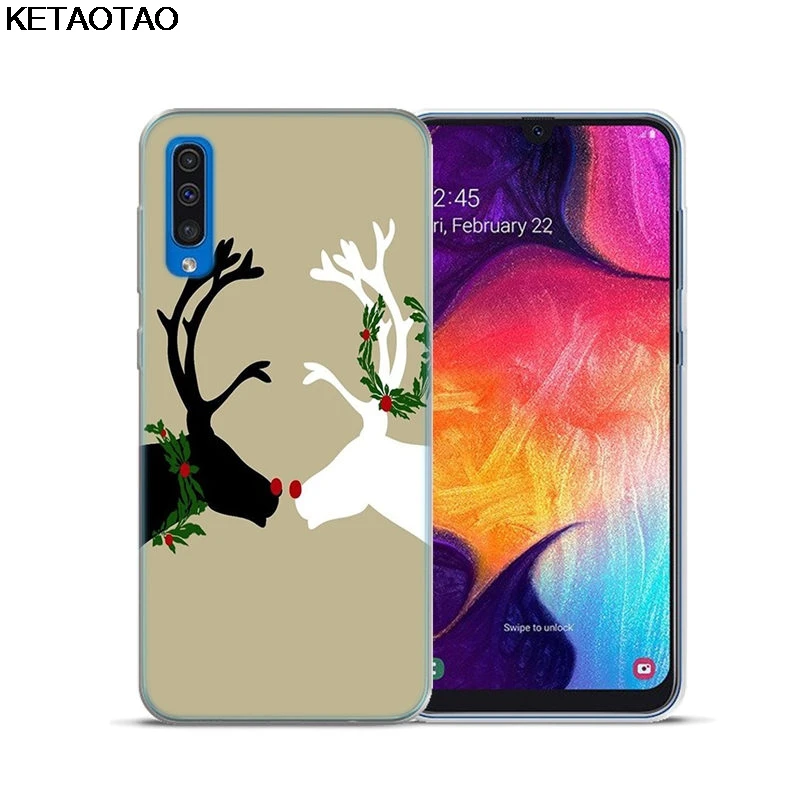 Черный KETAOTAO Merry Christmas Phone Cases for iPhone 4S SE 5C 5S 6S 7 8 Plus X XS XR 11 Pro Case Crystal Clear Soft TPU Cover Cases - Цвет: Черный