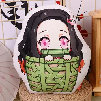 

Practical Classic Decor Sofa Cushion Delicate Texture Durable Kids Cartoon Anime Printed Pillow Children Stuffed Plush Toys