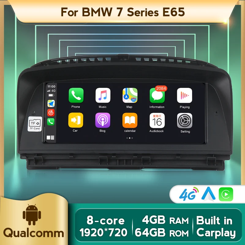 Автомобильный мультимедийный плеер Qualcomm MSM 9853 4 Гб + 64 ГБ Android 10 0 для BMW 7 серии E65 E66