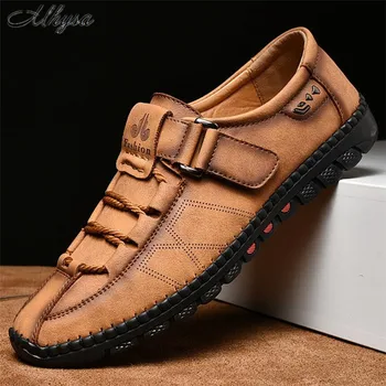 

Mhysa 2020 Spring New Men Genuine Leather Shoes Comfortable Leather Loafers Handmade Mens Moccasins Shoes zapatos de hombre