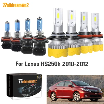 

Buildreamen2 4 Pieces Auto 9005 H11 LED Halogen Headlamp Light Car Headlight High Low Beam 12V For Lexus HS250h 2010 2011 2012