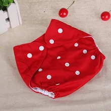  1PC Ecology Cloth Diapers Baby Diaper Reusable Waterproof Panties Solid Color Cloth Nappies For 0-1 Year Baby 