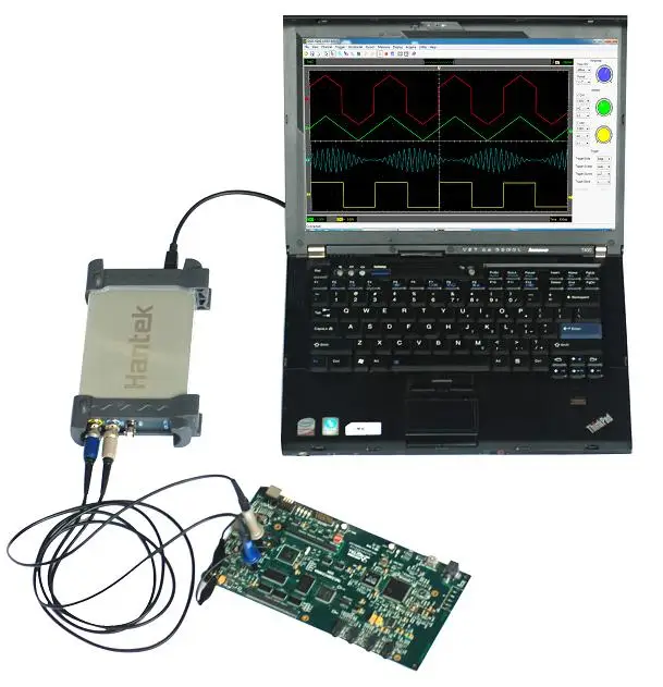 Hantek 6022BE на базе ПК USB цифровой осциллограф 2 канала 20 МГц 48MSa/s