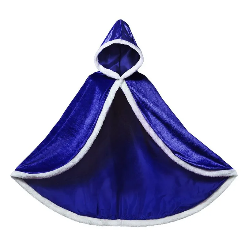 Blue Cloak Only MUABABY платье принцессы Золушки; Одежда для девочек; Пышное Бальное Платье с открытыми плечами; детский роскошный пушистый костюм с бусинами для Хэллоуина - Цвет: Blue Cloak Only