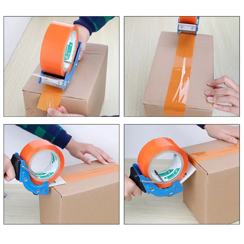 

Heavy Duty Portable Sealing Tape Gun Dispenser Packaging Machine Cutter Handheld Packer Holder Random Color