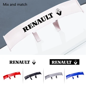 

Car Styling tail spoiler non-perforated vehicle stability car sticker decal For Renault duster megane 2 logan renault clio