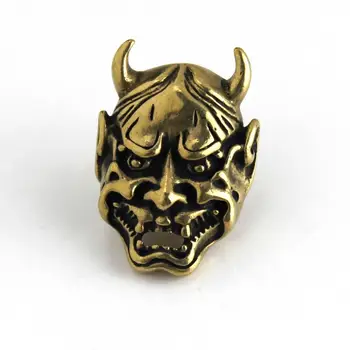 

5 pcs Solid brass goth devil Monster conchos screwback rivets leather craft bag wallet garment decoration