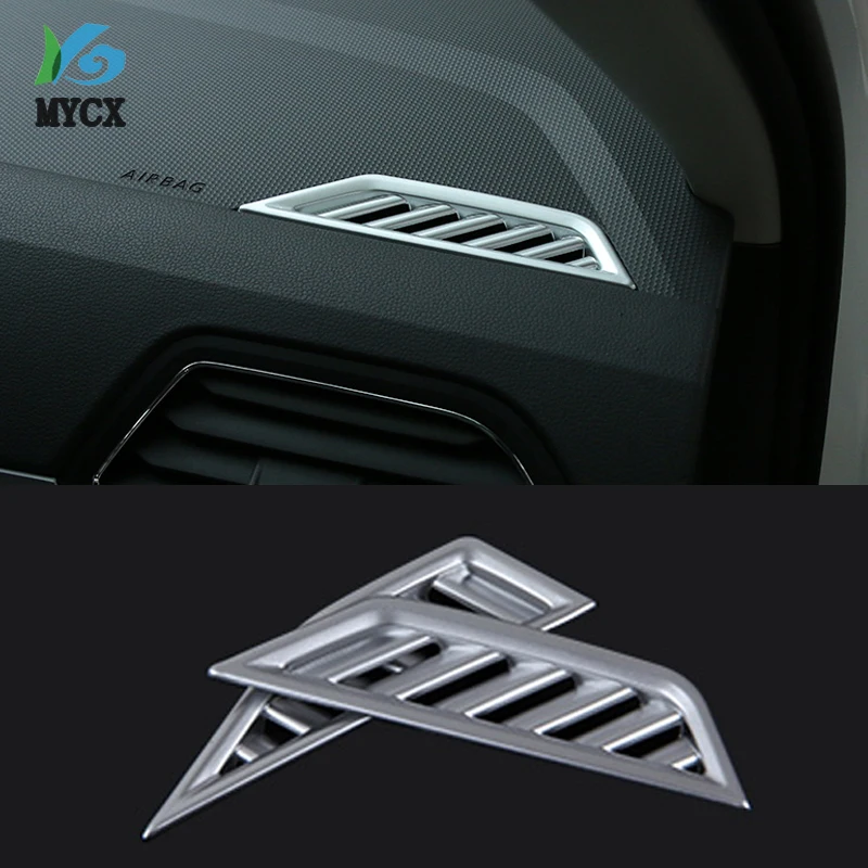 

Car Accessories ABS Interior Front Upper Air Vent Outlet Cover Trim For Volkswagen Tiguan L 2017 2018 2019 Car Styling