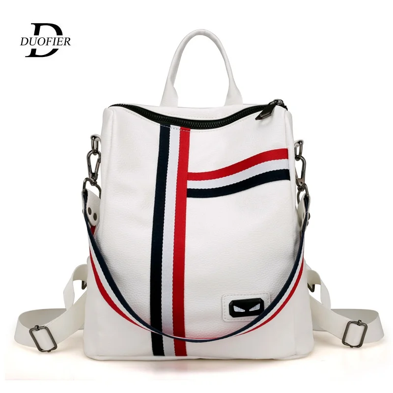 

Bags For Women 2019 New Retro Fashion Zipper Ladies Backpack PU Leather School Female Shoulder Bags High Quality Casual Rucksack