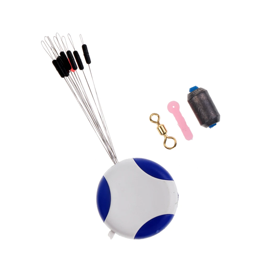 4 in 1 Fishing Tackle Tools - Fishing Space Beans Fishing Sheet Lead Float Seat and Swivels 5 Size Available
