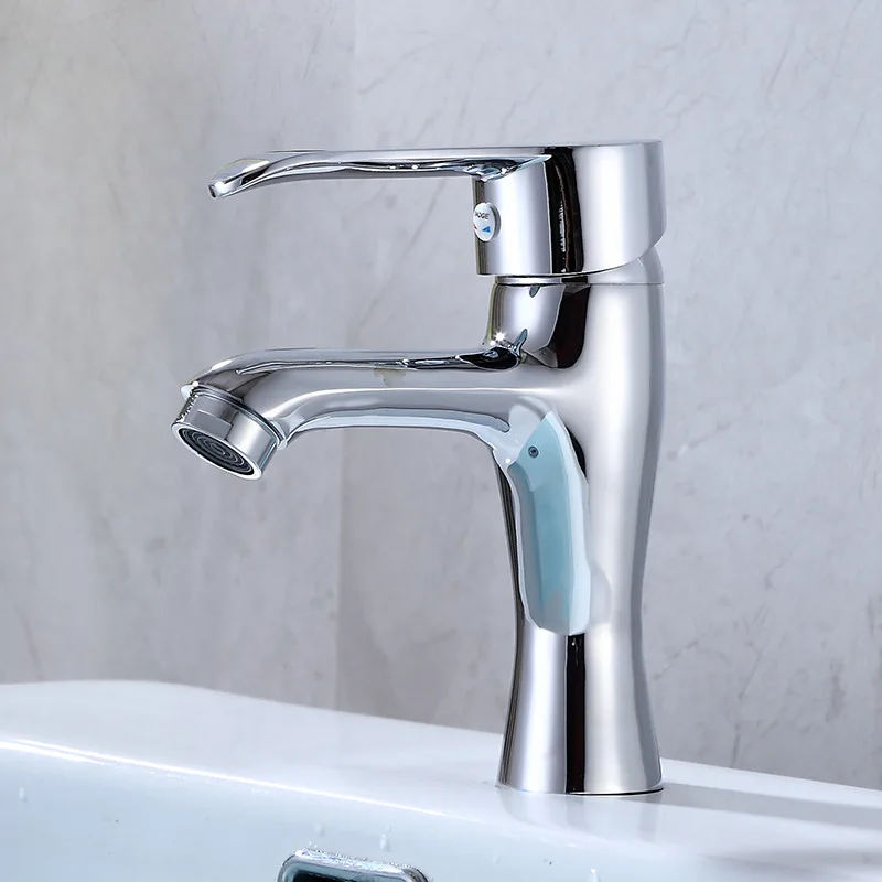 

Ride Basin Faucet Hot And Cold Copper Single Bore Toilet Stage Drop-in Sink Washing Wash Basin Faucet