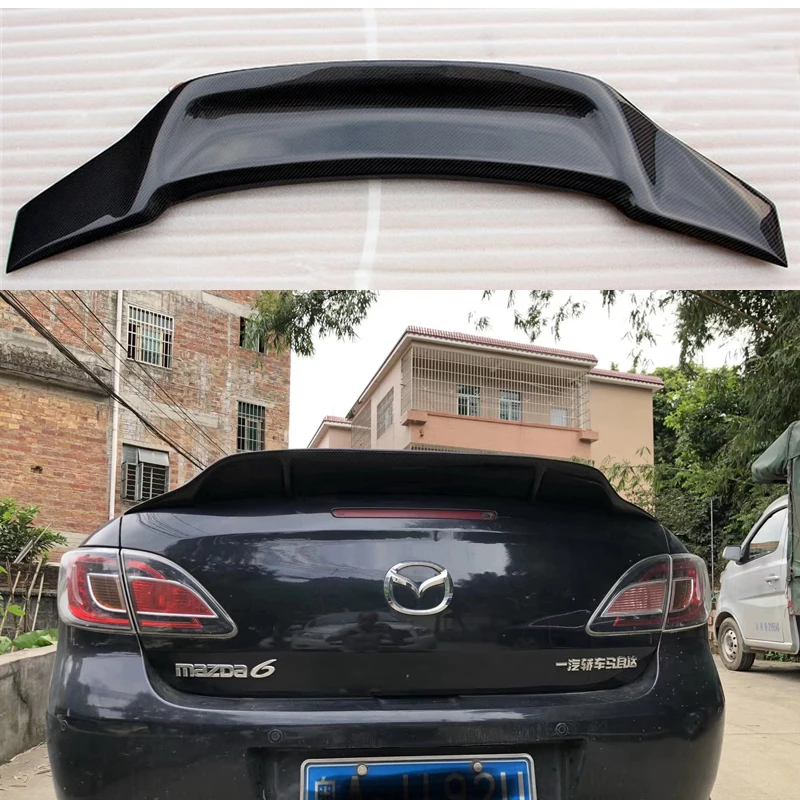 Спойлер для Mazda 6 2009 2010 2011 2012 2013 2014 2015 год глянцевое углеродное волокно/FRP заднее