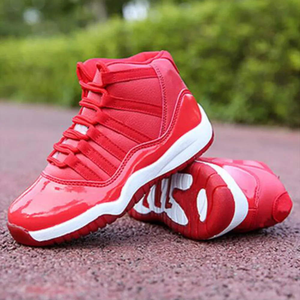 Running Shoes Kid Children Boys Shoes Basketball Shoes Anti-slippery Soled Lace Up Sneakers for Children