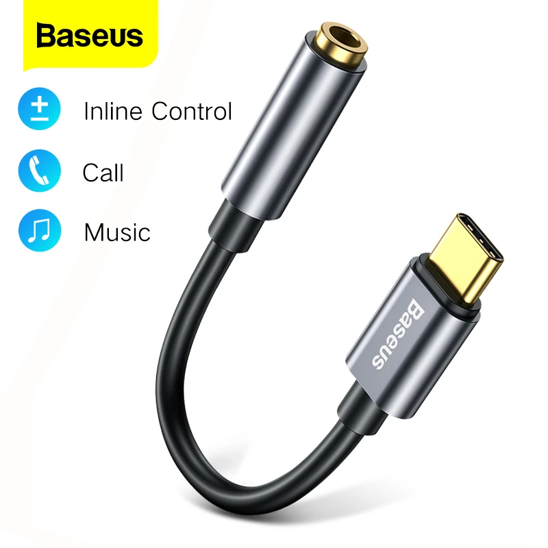 Baseus Usb Type C To 3.5mm Aux Adapter Usbc To 3.5mm Earphone Audio