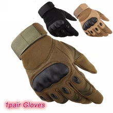 Уличный Спортивный Тактический с твердыми костяшками полный палец перчатки мужские охотничьи стрельбы для езды на велосипеде Пешие прогулки альпинистские полицейские перчатки для рыбалки