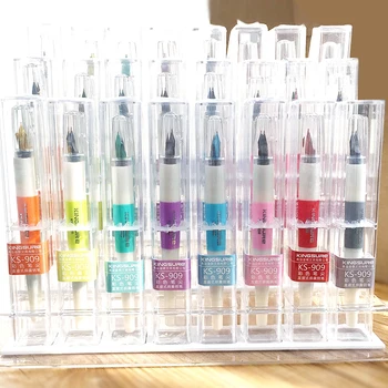 

2020 luxury quality classic plastic Ink Fountain Pen Piston 14cm Stainless Steel Signature Pens Macaron color ink pens supplies