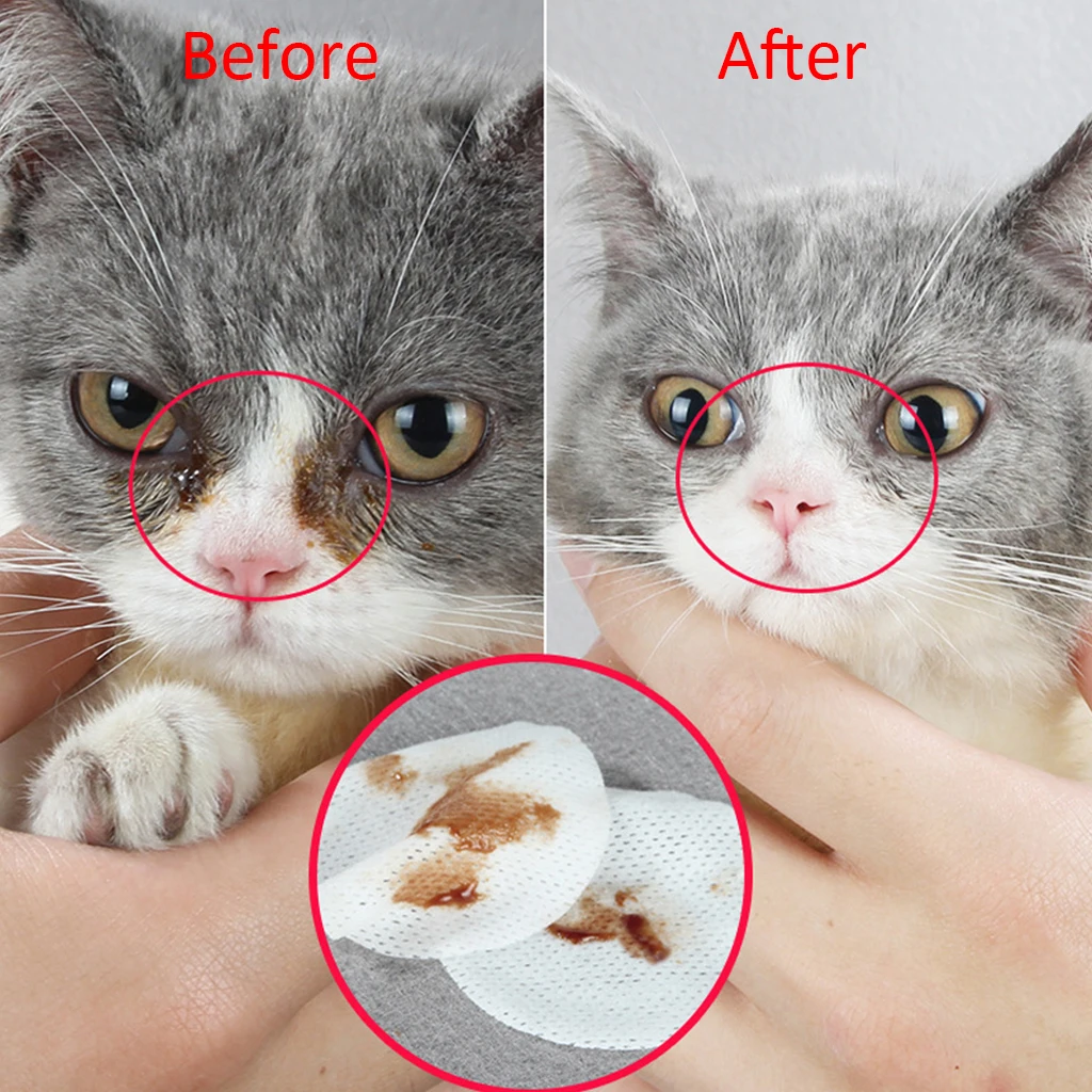 100 шт./компл. бумажные салфетки для чистки домашних животных собак кошек влажные