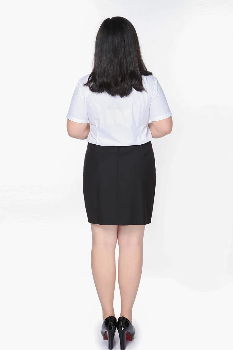 OL Work Plus Size 9XL Summer Short Skirt Women Black Skirts Pencil Skirts High Waist Skirts Faldas Mujer Moda Femele DJ759
