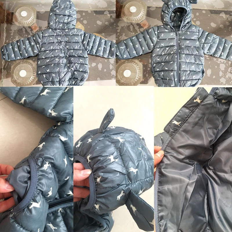 New Baby Snowsuit Snow Wear Winter Cotton Jacket Winter Baby Kids Clothes Hooded Infant Parka For Clothes