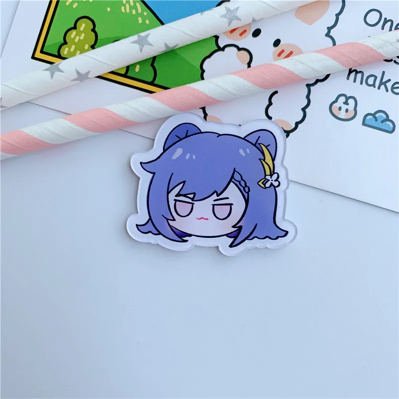 Game Genshin Impact Venti Keqing Xiao Pins  Button Brooch Chest Ornament Clothing for Backpacks Cosplay Itabag Collection