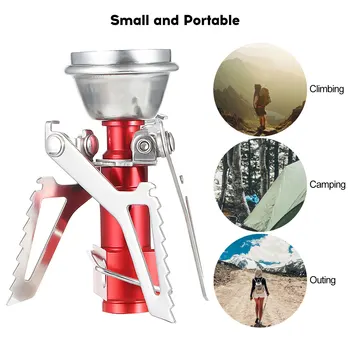 

Mini Camping Gas Stove Outdoor Survival Pocket Survival Furnace Picnic Cooking Gas Burner Cooking Picnic Travel Camping Tools