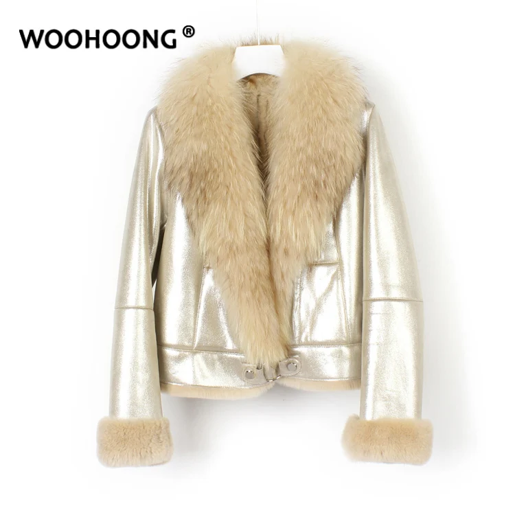 

Winter Jacket Women Real Fur Coat Short Real Rex Rabbit Fur Natural Raccoon Fur Coat Korean Streetwear Thick Warm