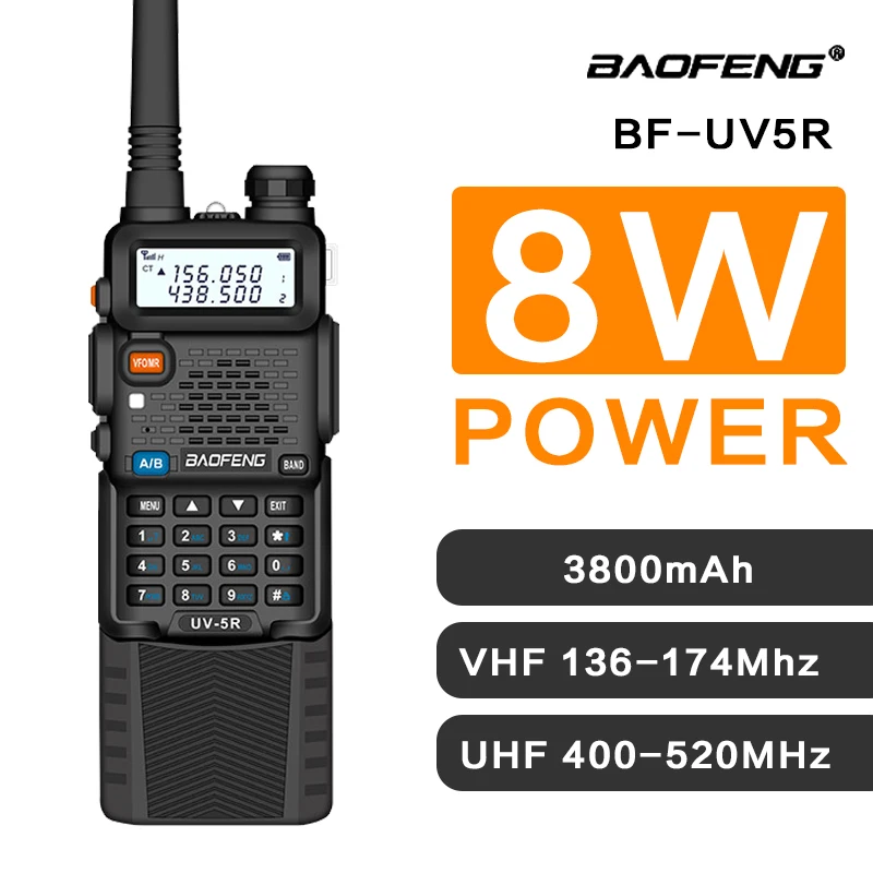 Рация Baofeng UV 5R 3800 5 Вт двухдиапазонный радиопередатчик CB радиокоммуникатор