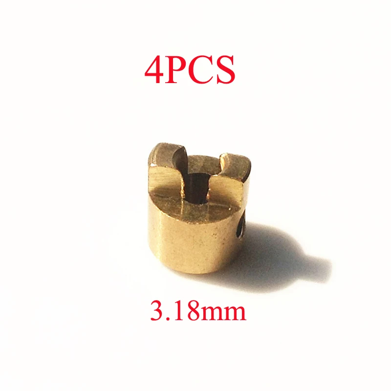 4PCS 3.18mm Copper Paddle Fork Outer Diameter 7mm Drive Dog Shafting Fixed Propeller Forks Spare Parts for Electric Boat Model | Игрушки и