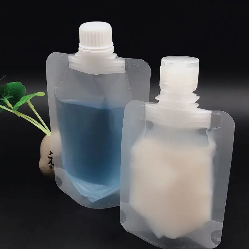 

5Pcs Refillable Lotion Empty Bag Clear Squeezeable Pouch Portable Shampoo Shower Gel Hand Sanitizer Flip Lid Container
