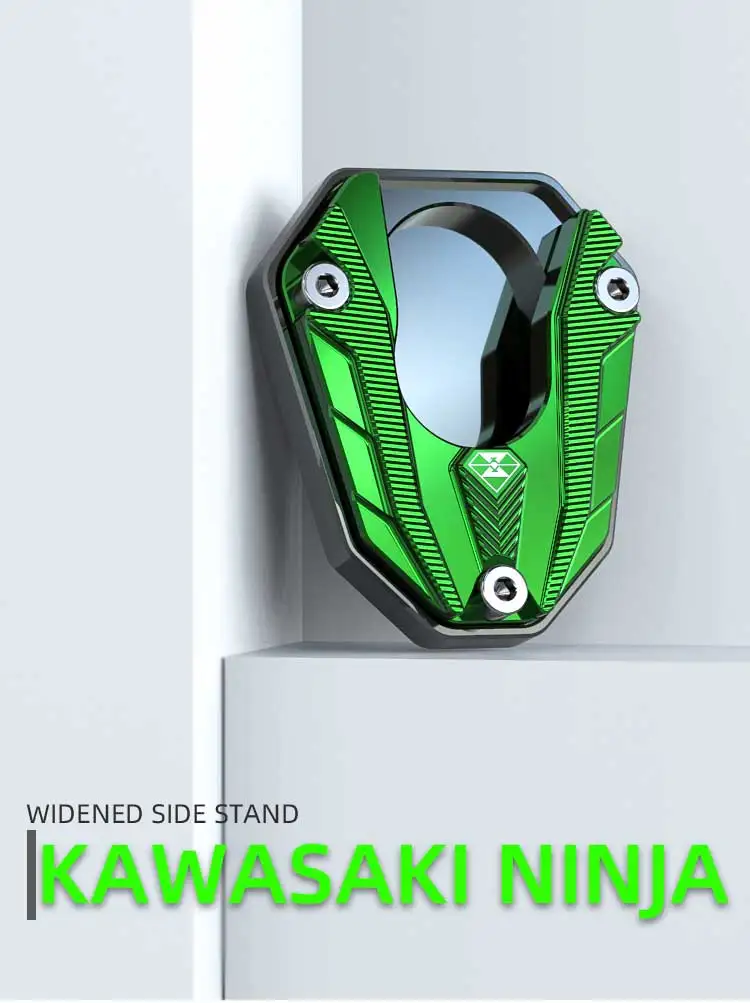 Motorcycle Side Stand Cover For Kawasaki Ninja650 Z250 Z650 Z800 Z900 Z1000 Er6f Ebay
