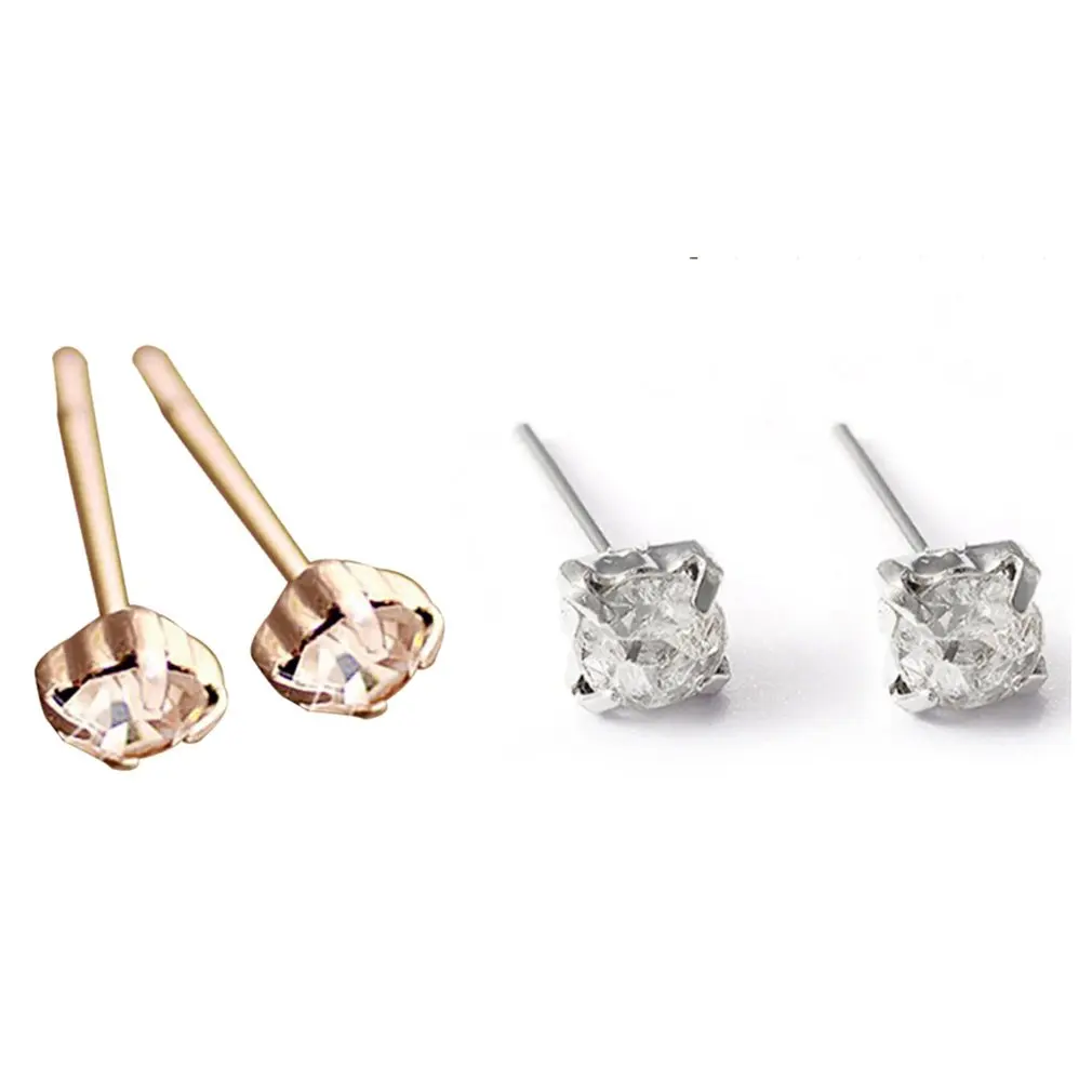 Diamong Alloy Fashion Vogue Stud Earrings Ear Hoop Jewelry Ear