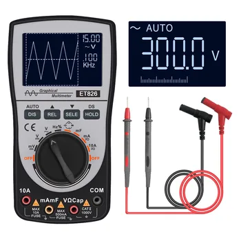

2 In 1 Oscilloscope Multimeter Analog Bandwidth Intelligent Digital Portable Resistance Frequency 4000 Counts With Bar Graph