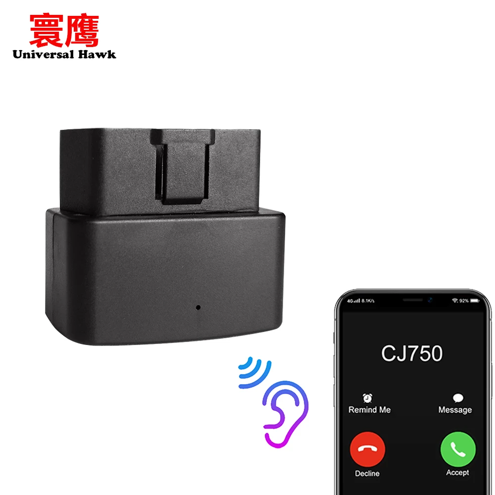 Мини голосовой монитор OBD GPS трекер автомобильный GSM gps локатор программное