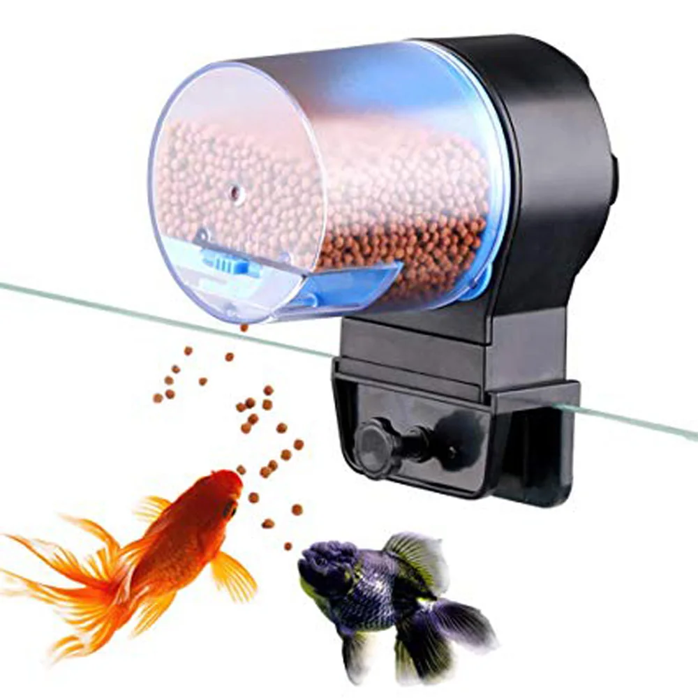 

Automatic Feeder Aquarium Goldfish Smart Timing Auto Fish Feeder Timer Food Feeding 8/12/24 hours Timer Feedin