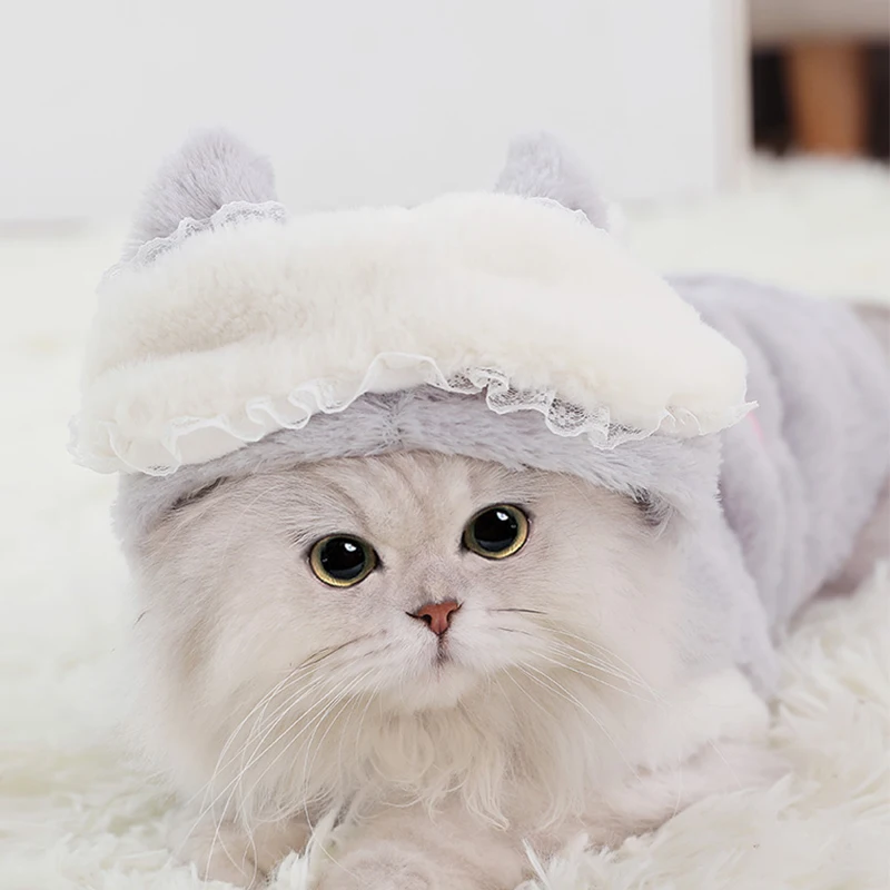 Одежда для кошек, зимнее теплое пальто для питомцев, щенков, котят, куртка для маленьких и средних собак, кошек, чихуахуа, одежда, костюм