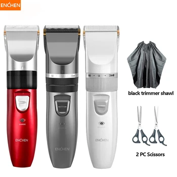 

Enchen Hair Trimmer Men Electric Clipper USB Rechargeable Ceramic Cutting Head Length Adjusted Hair Cutter