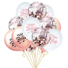 The new Team Bride rose gold confetti balloon for the single wedding and engagement party decoration balloon