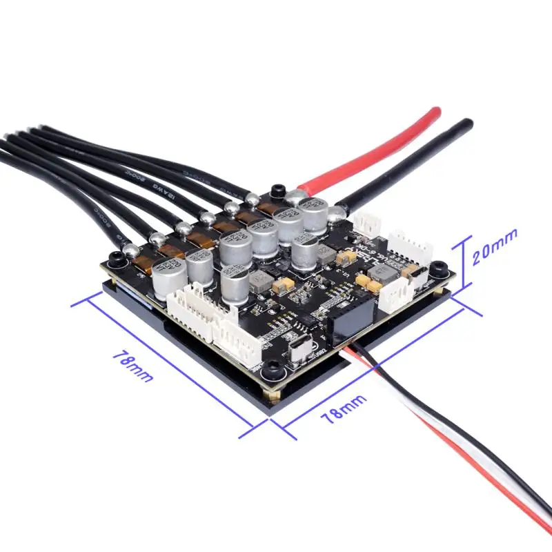 US $368.00 Double Drive ESC66 Collection Version 200A with Fire Flower Switch Heat Sink VESC Benjamin ESC