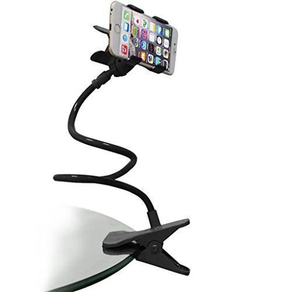 Полка для ленивых прикроватных мобильных телефонов держатель зажим для смартфонов регулируемый держатель для стойки стол длинный изгиб Складная поддержка