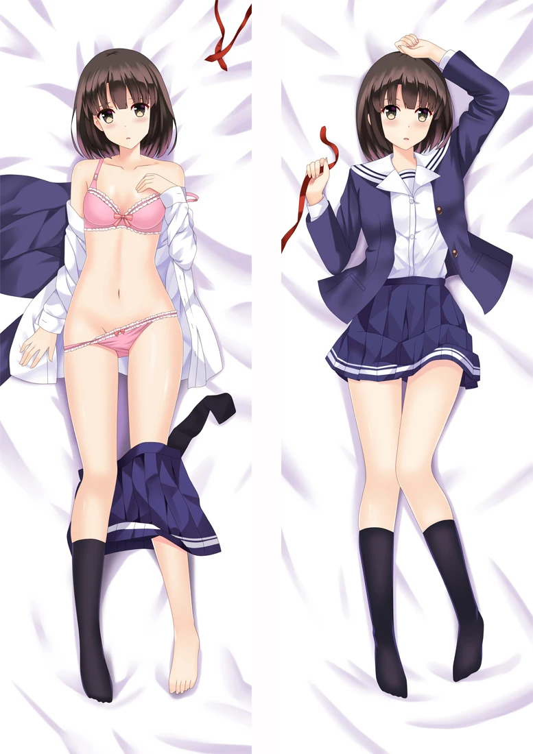 

Anime Cartoon saenai heroine no sodate-kata Hugging Pillows Cases Cover Pillowcase Poszewki Dakimakura Cosplay Pillow 98055